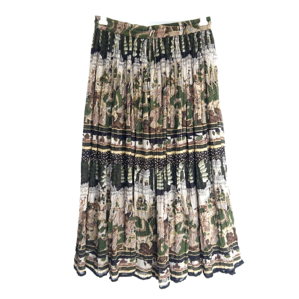 Silverstream Ethnic Village Parade Broomstick Maxi Spanish Gauzy Skirt Womens OS